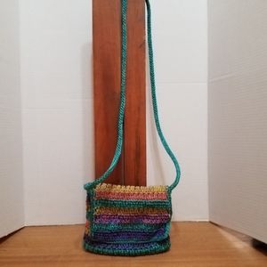 Mudd Multicolor Crocheted Crossbody